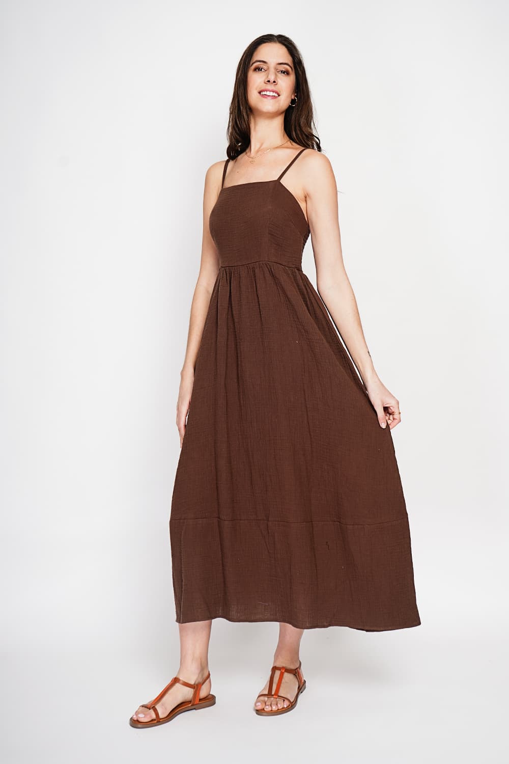 Robe Longue d'Été à Bretelles réglable 5