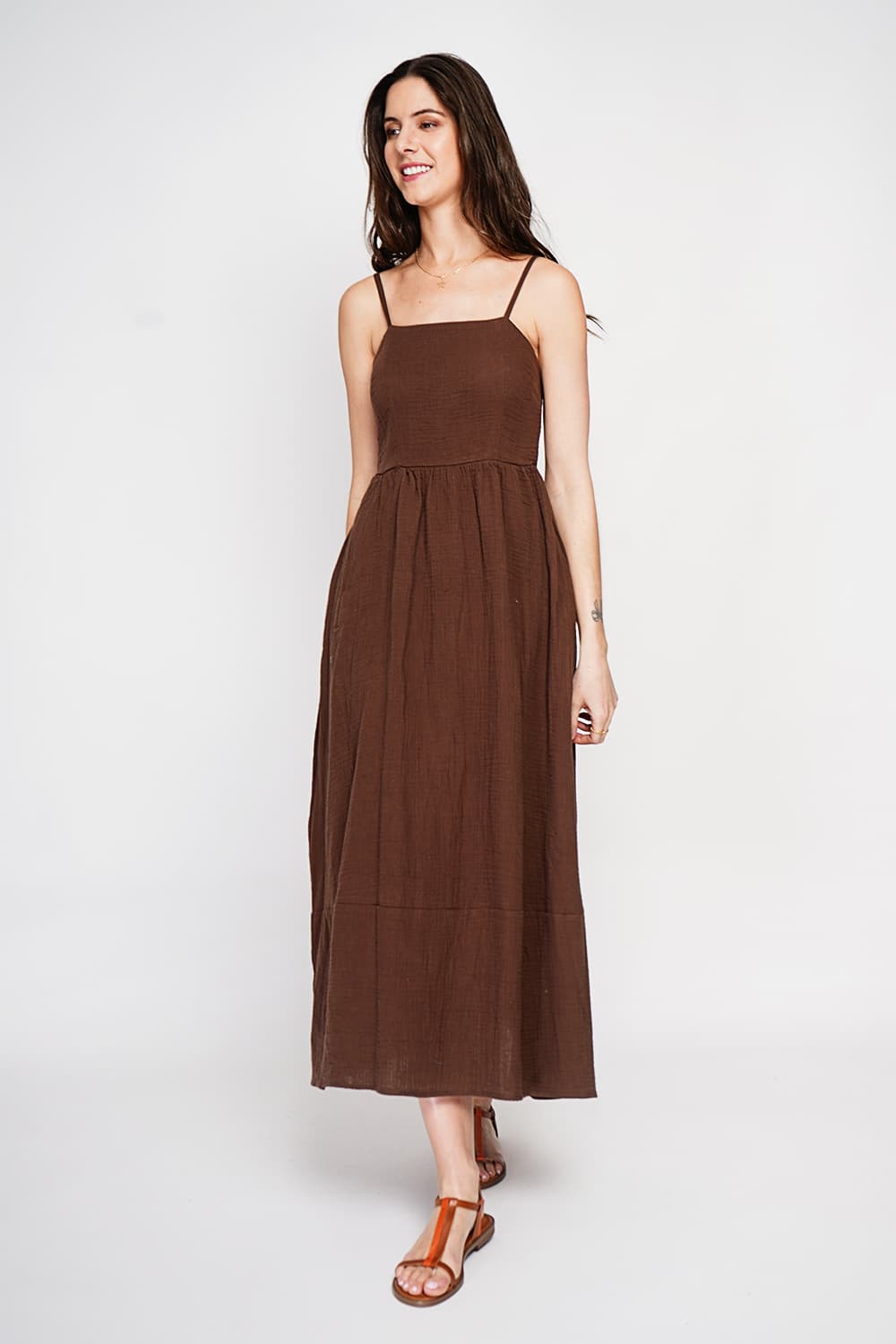 Robe Longue d'Été à Bretelles réglable 8