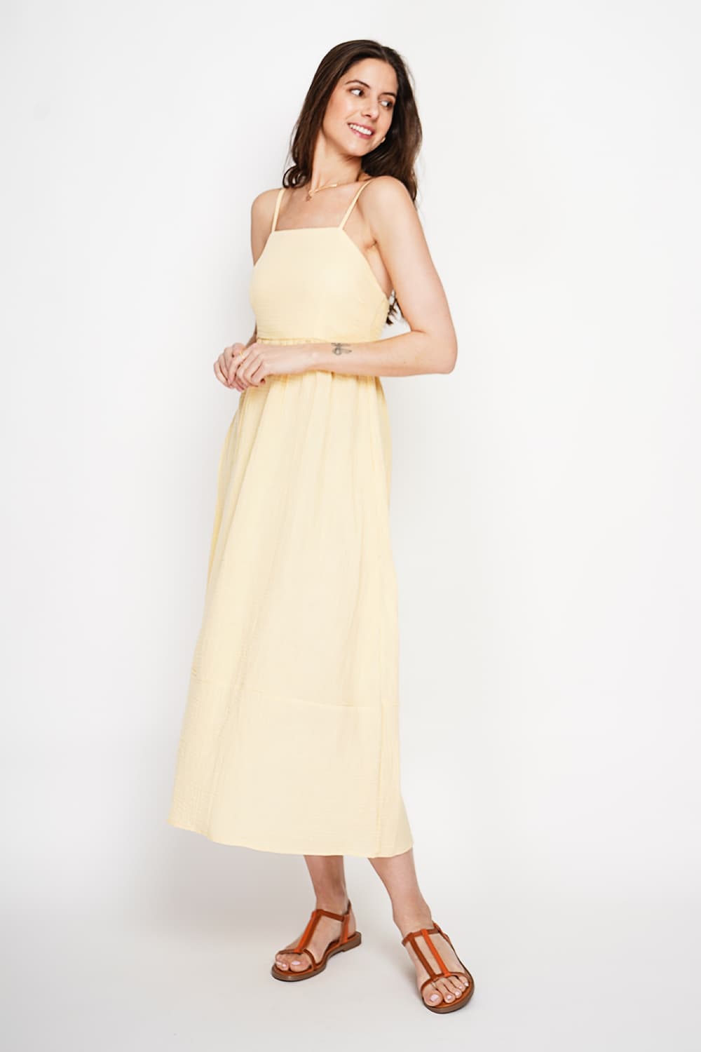 Robe Longue d'Été à Bretelles réglable 9