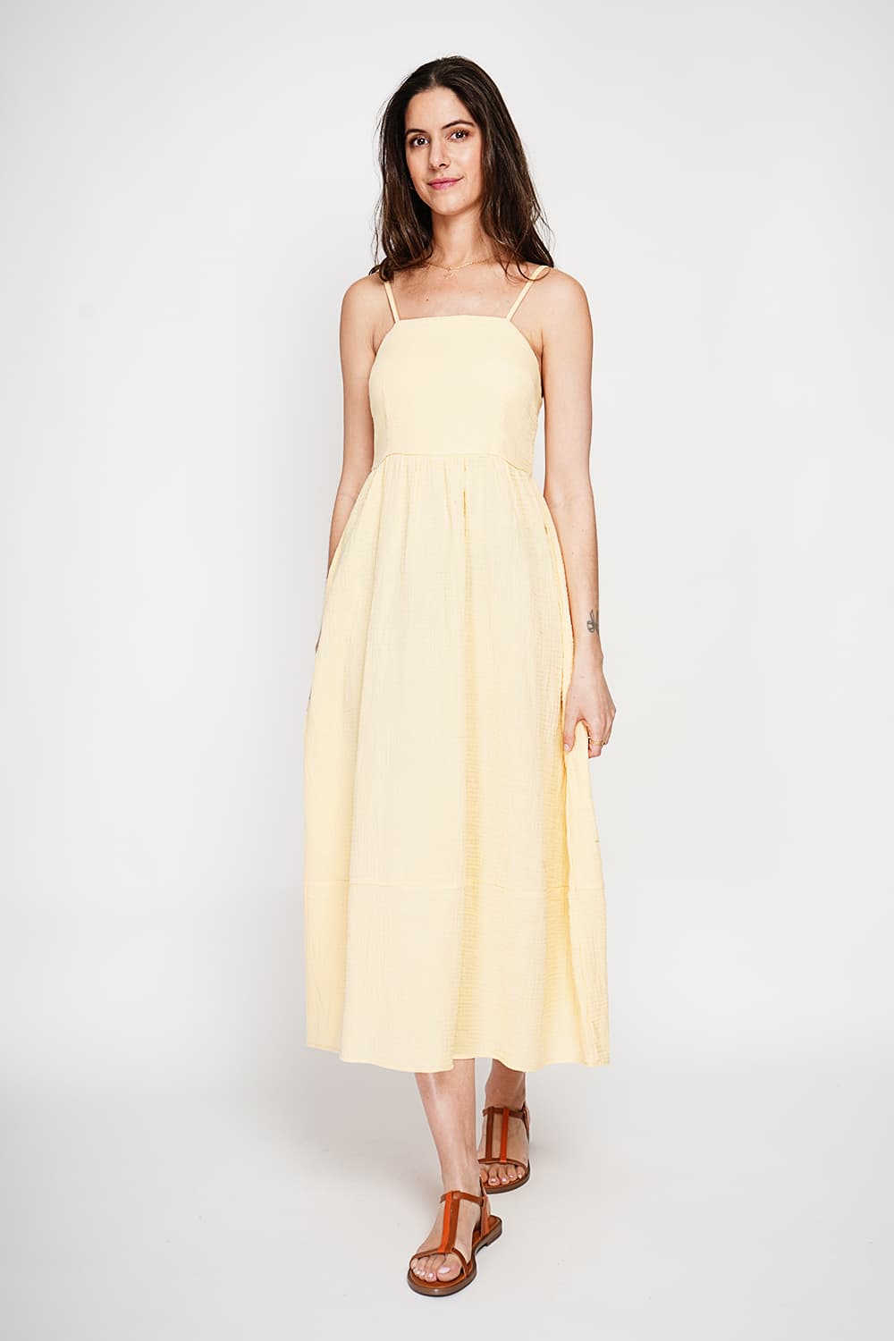 Robe Longue d'Été à Bretelles réglable 10