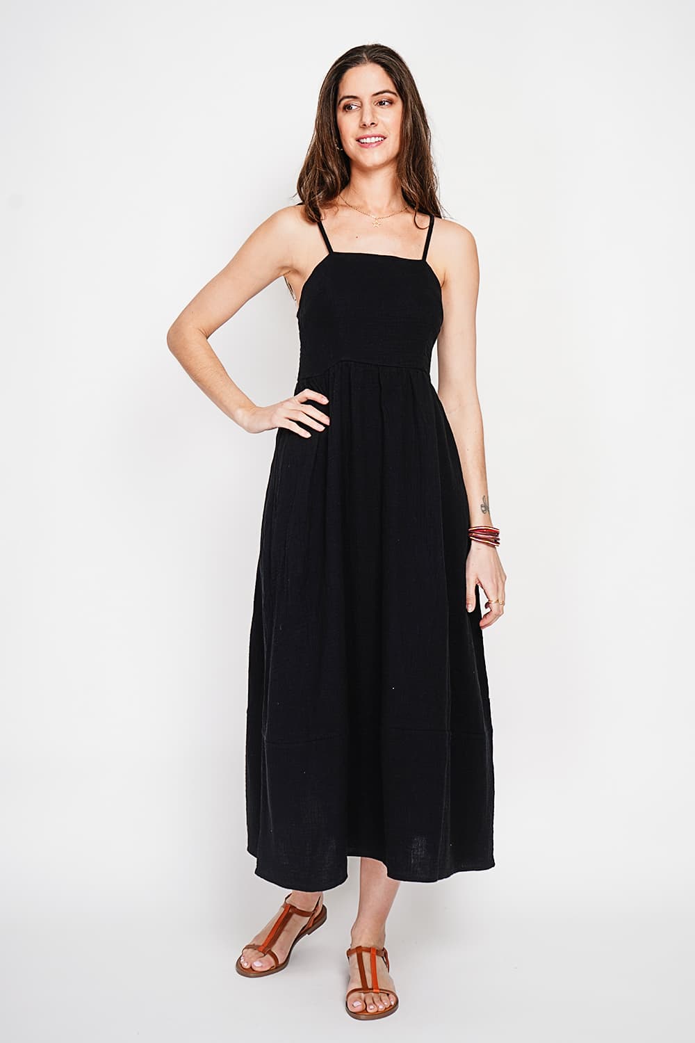 Robe Longue d'Été à Bretelles réglable 13