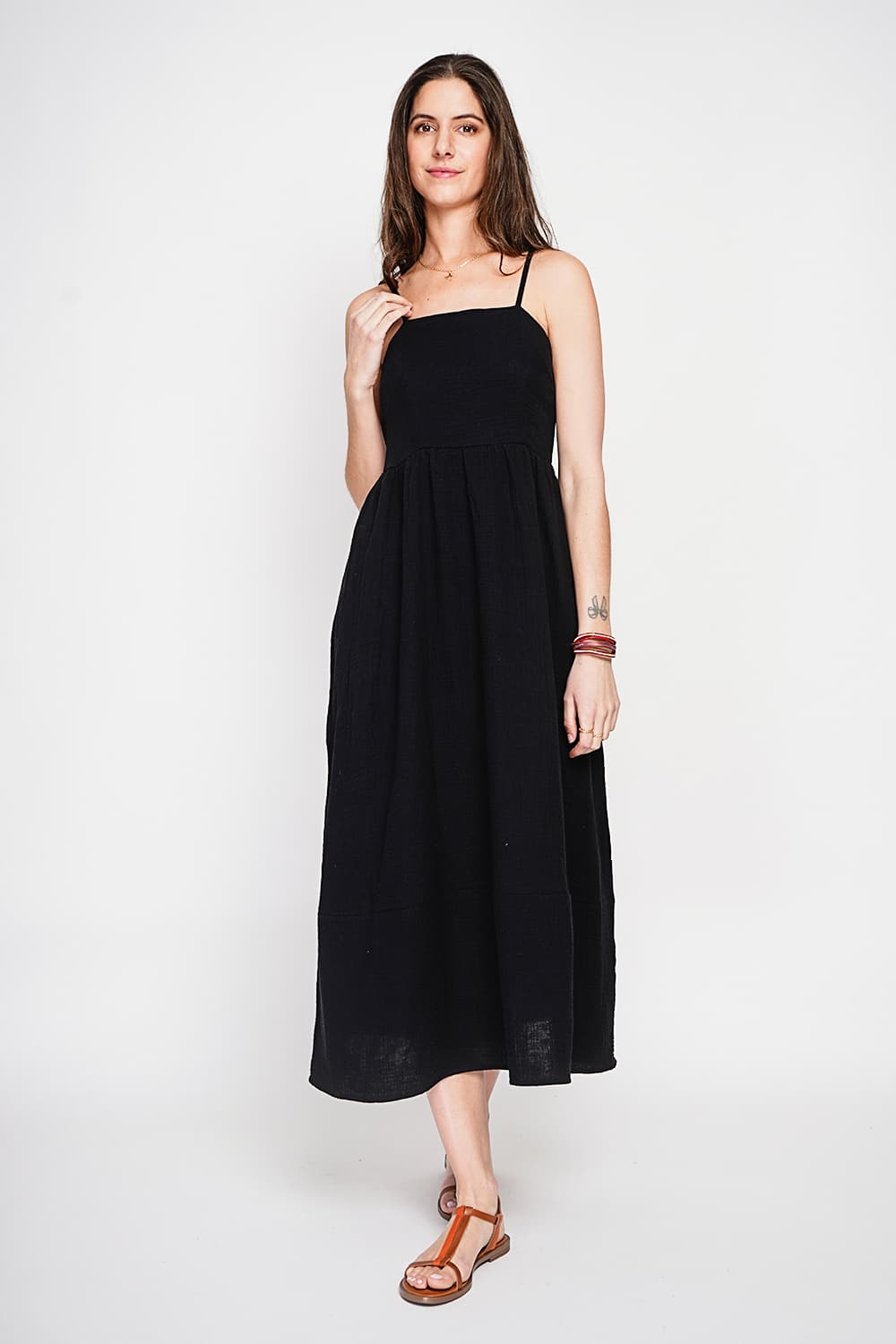 Robe Longue d'Été à Bretelles réglable 14