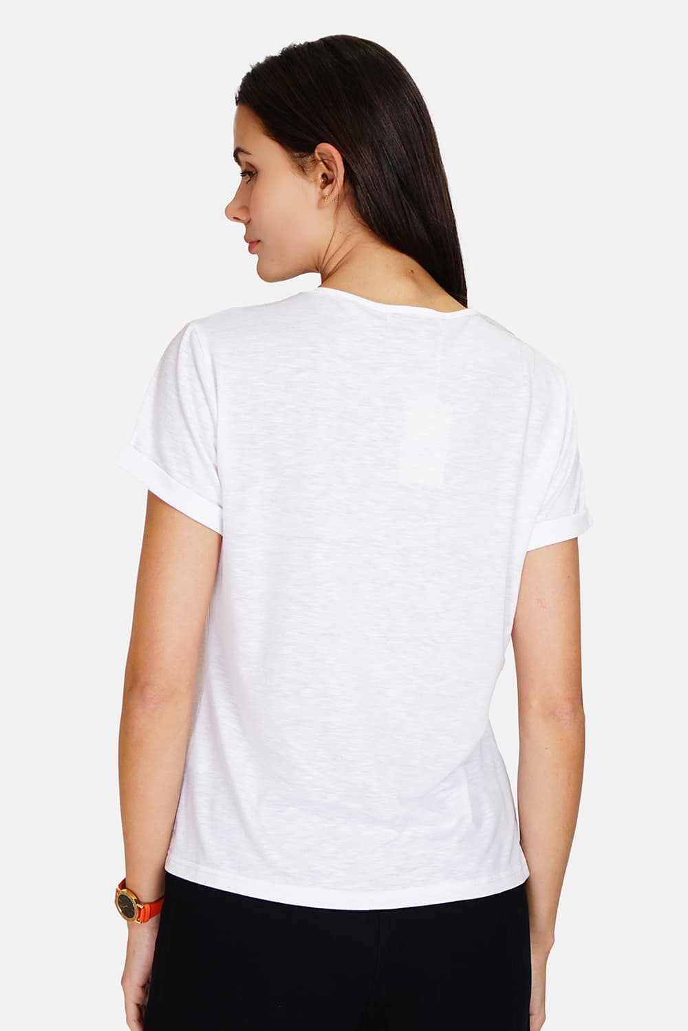 T-shirt col V à manches courtes 21