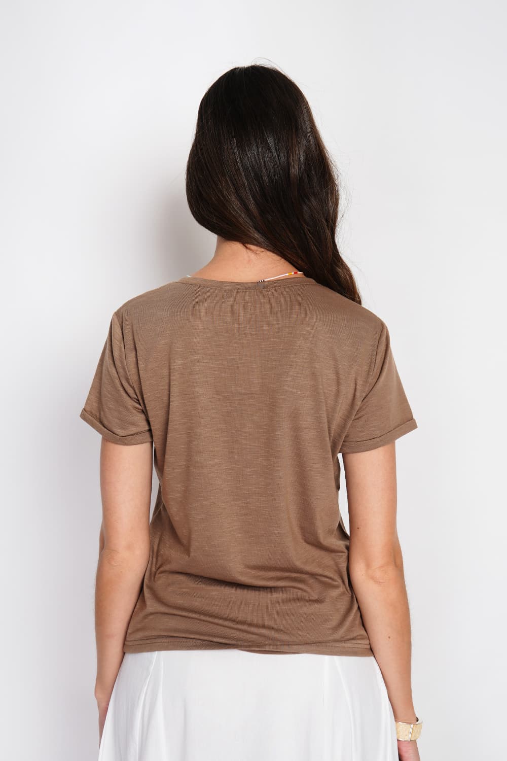 T-shirt col V à manches courtes 10