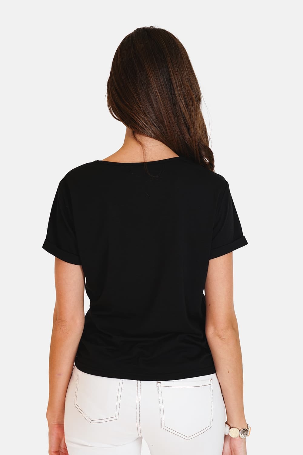 T-shirt col V à manches courtes 16