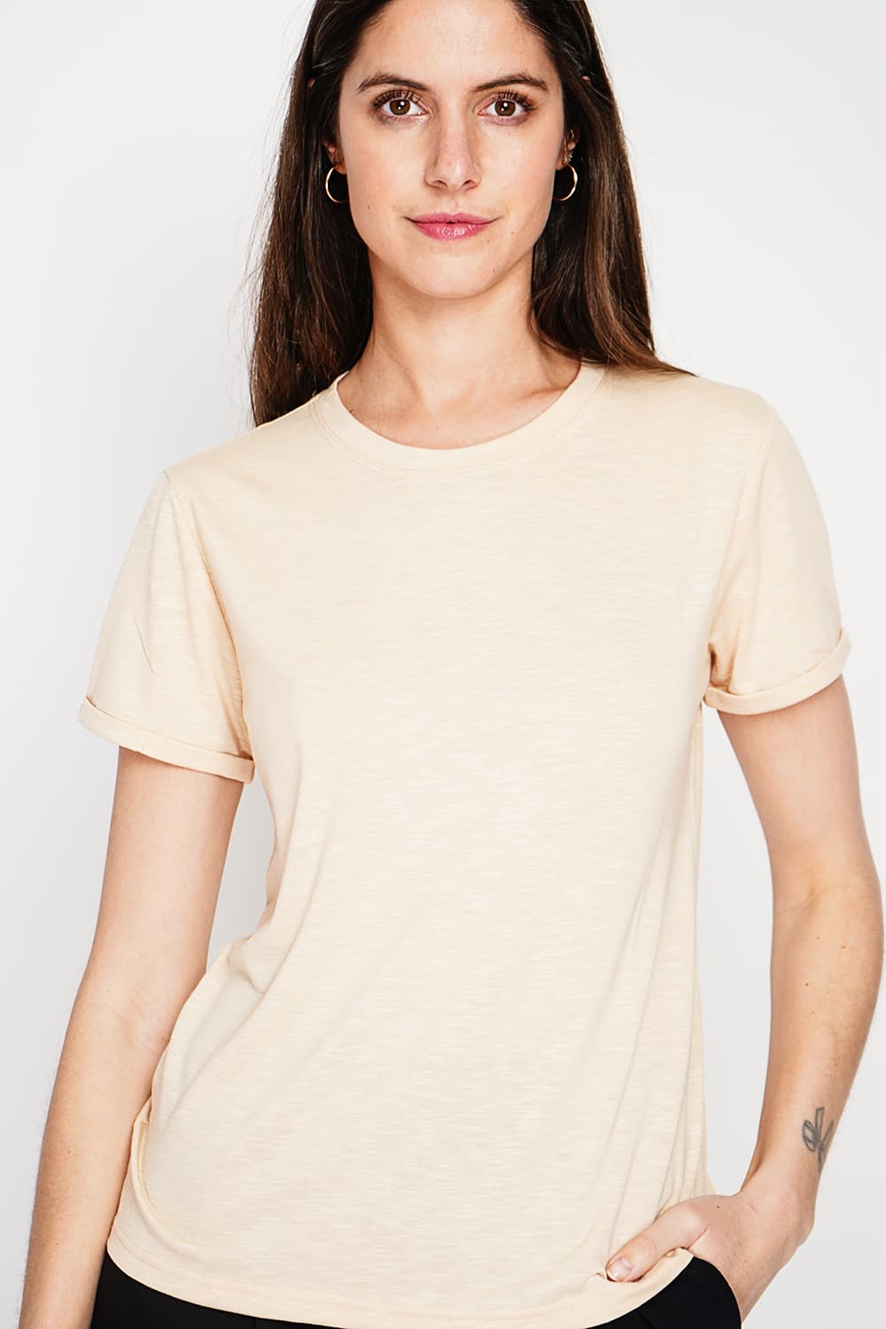 T-shirt col rond à manches courtes 4