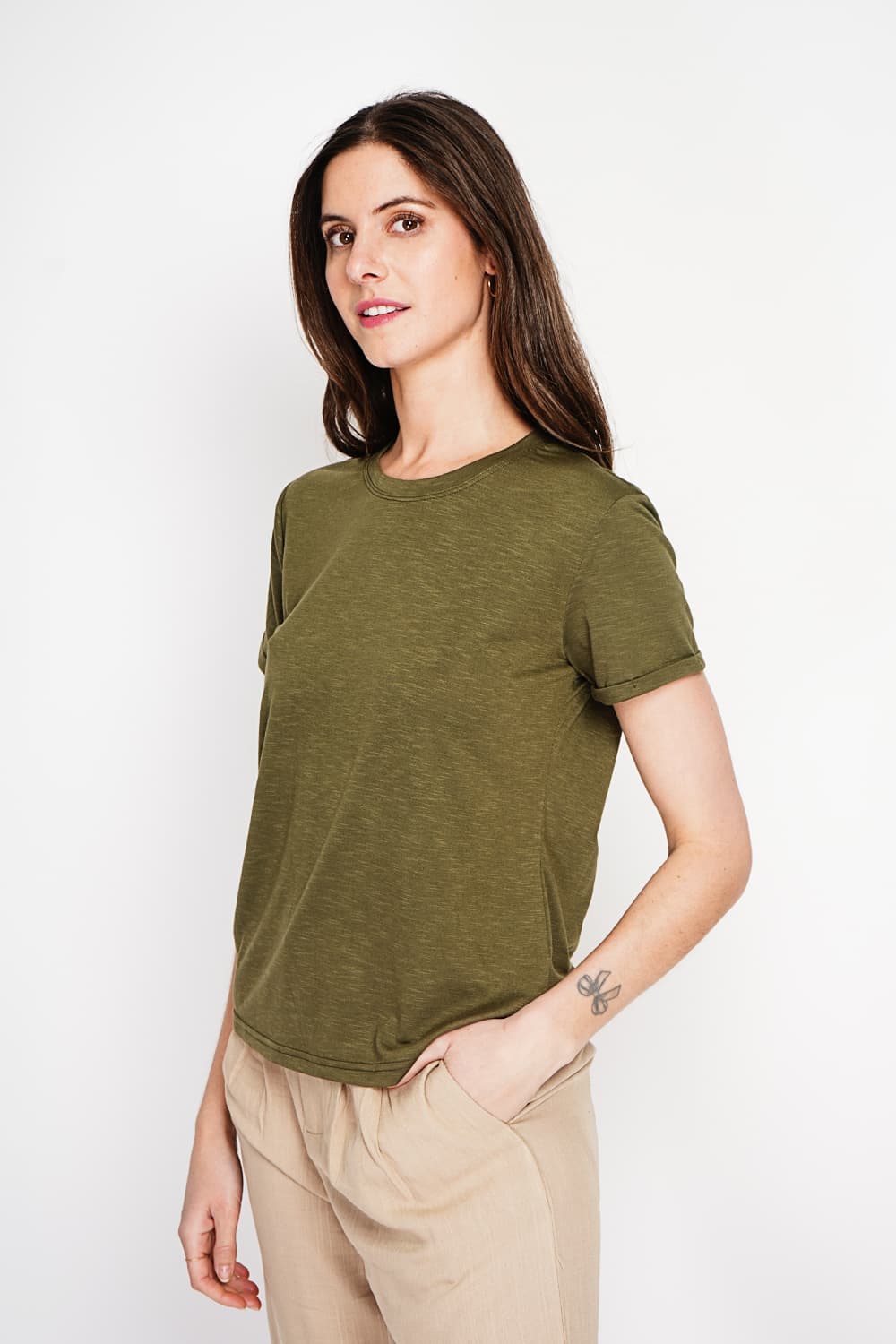 T-shirt col rond à manches courtes 5