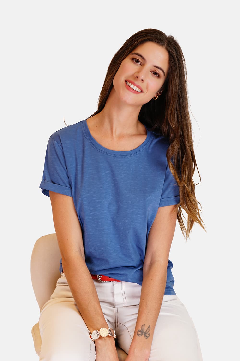 T-shirt col rond à manches courtes 13