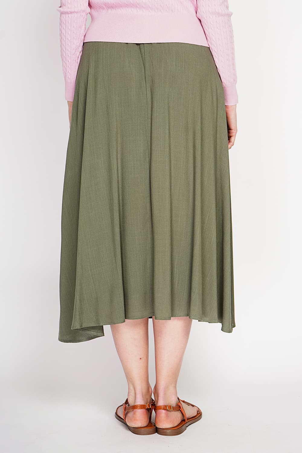 Jupe longue taille élastiquée poches latérale 11