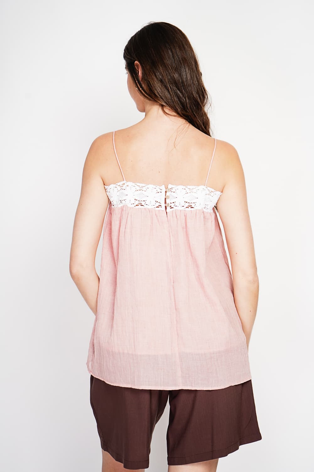 Bretelle à dentelle coupe babydoll 19