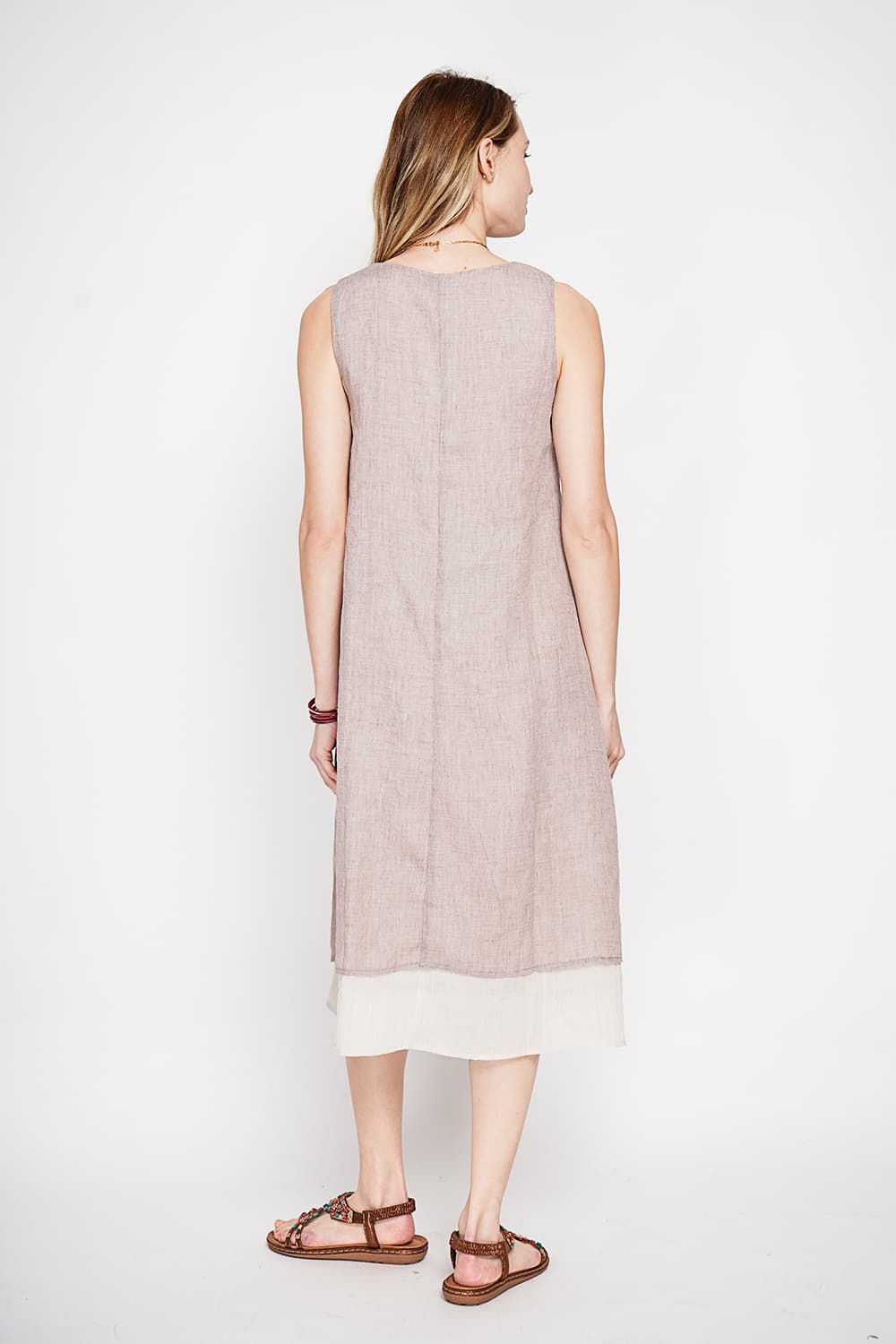 Robes doublé décontractées col v S/M 8