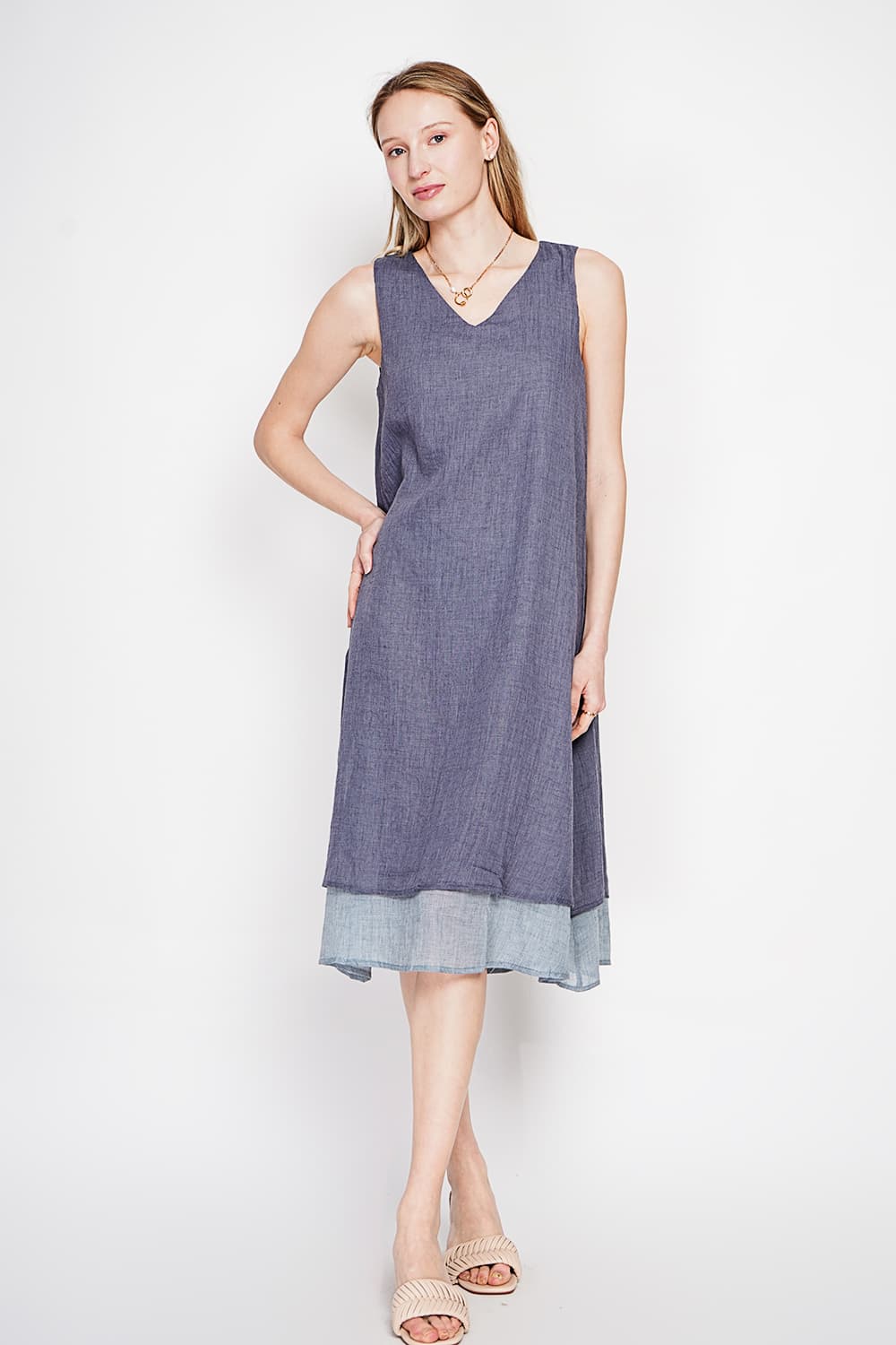 Robes doublé décontractées col v S/M 12
