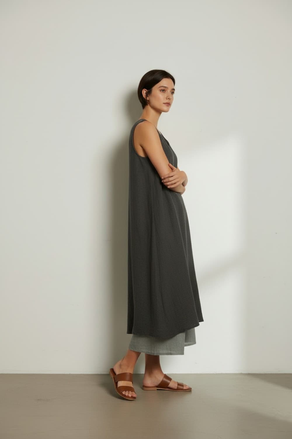Robes doublé décontractées col v S/M 13