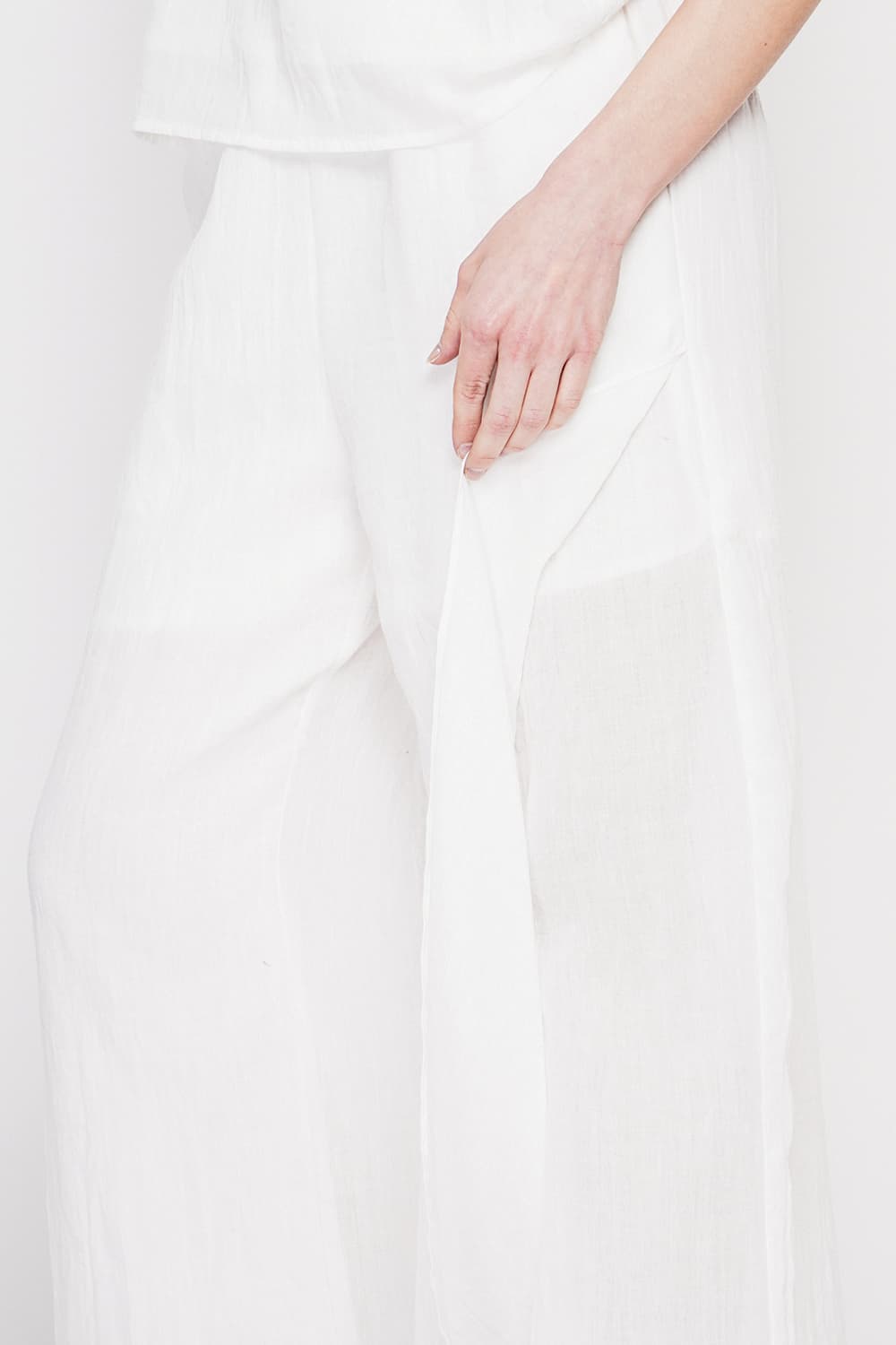 Pantalon taille haute style portefeuille 2