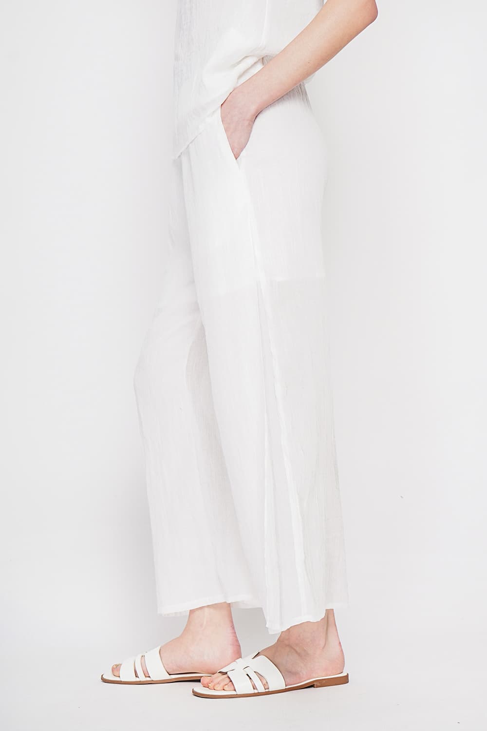 Pantalon taille haute style portefeuille 3
