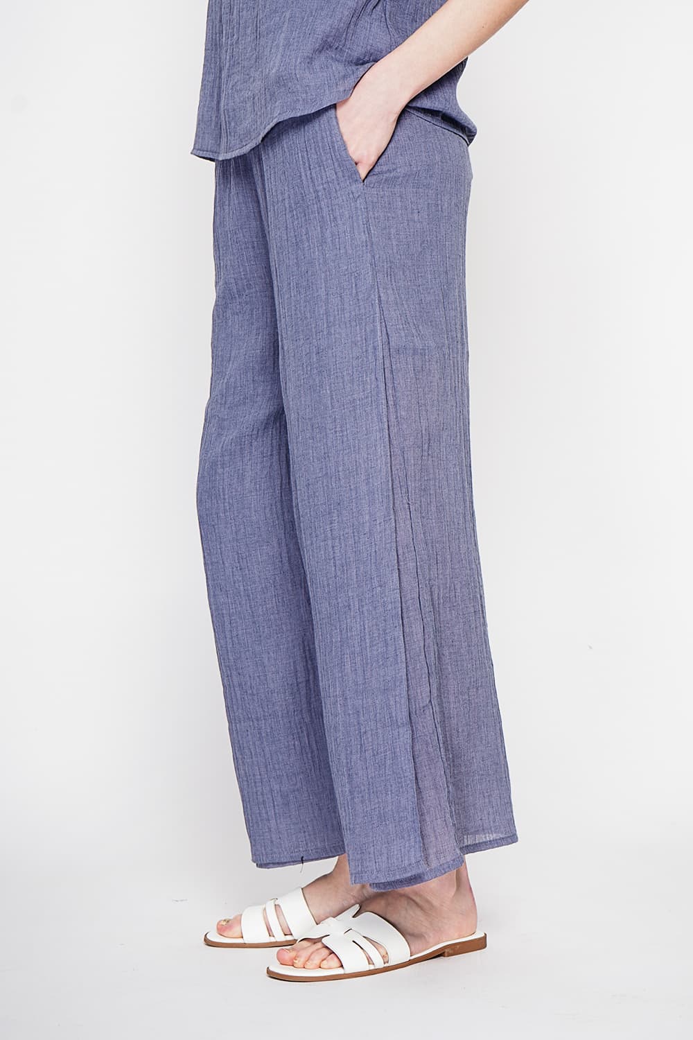 Pantalon taille haute style portefeuille 5