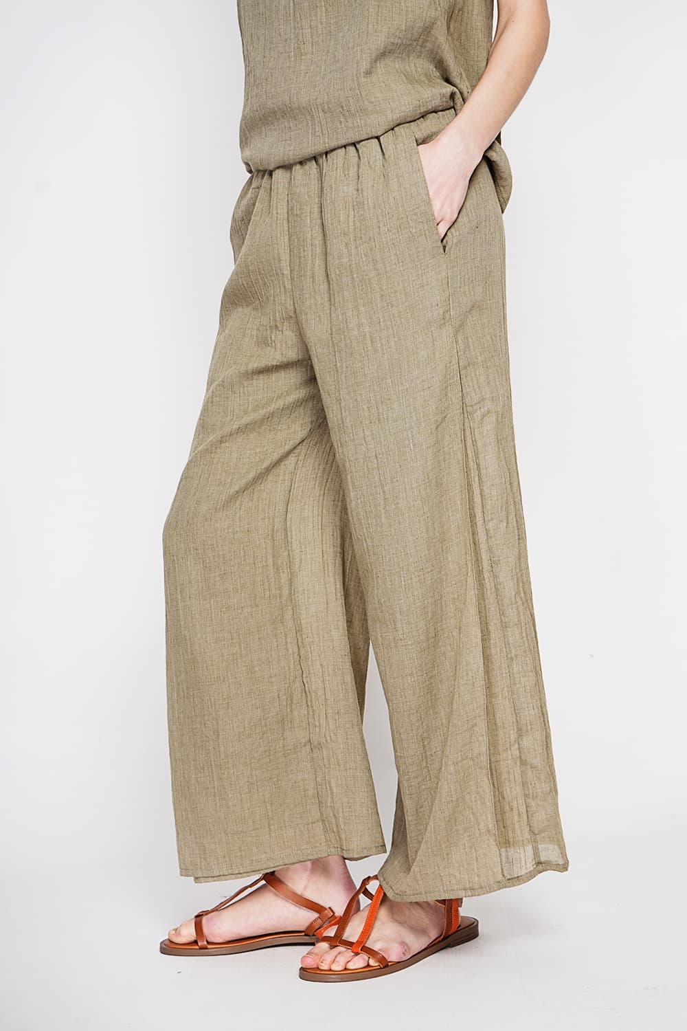 Pantalon taille haute style portefeuille 13