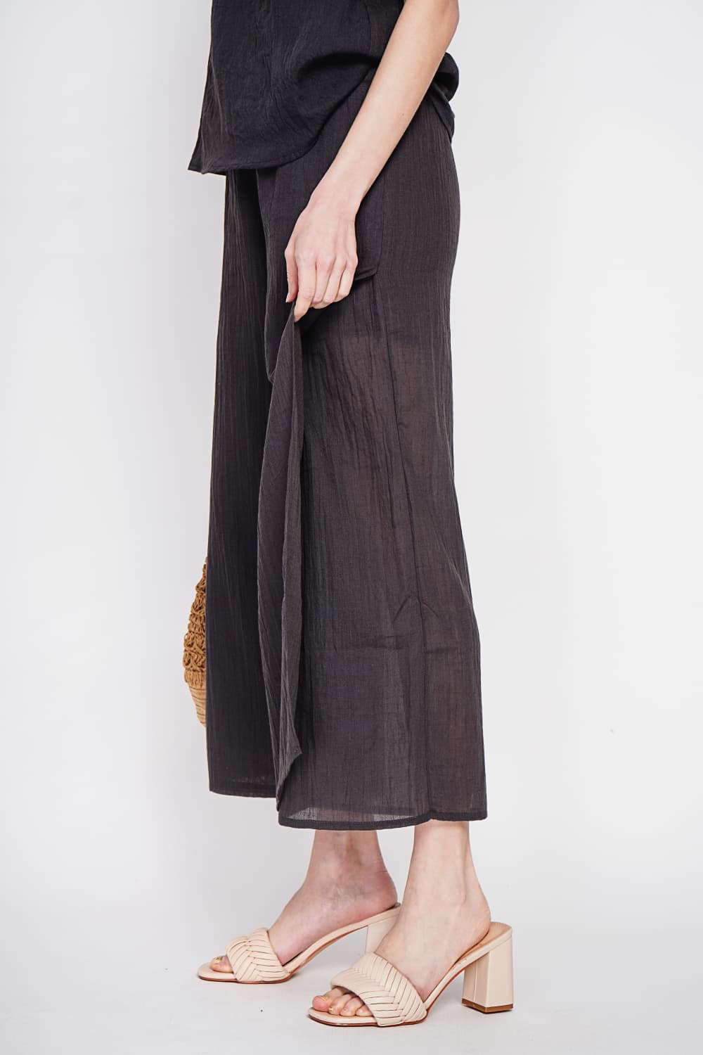 Pantalon taille haute style portefeuille 17