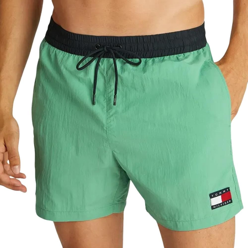 Short de Bain Vert Homme Tommy Hilfiger Drawstring 1