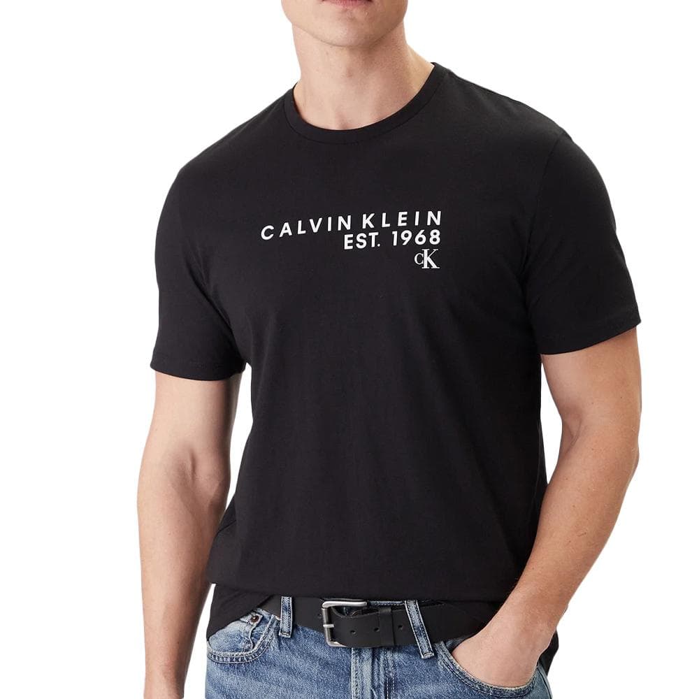 T-Shirt Noir Homme Calvin Klein Jeans Wholesale 1