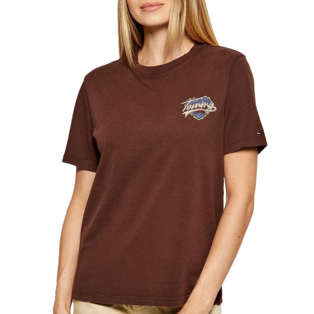 T-Shirt Marron Femme Tommy Hilfiger DW0DW21524 1