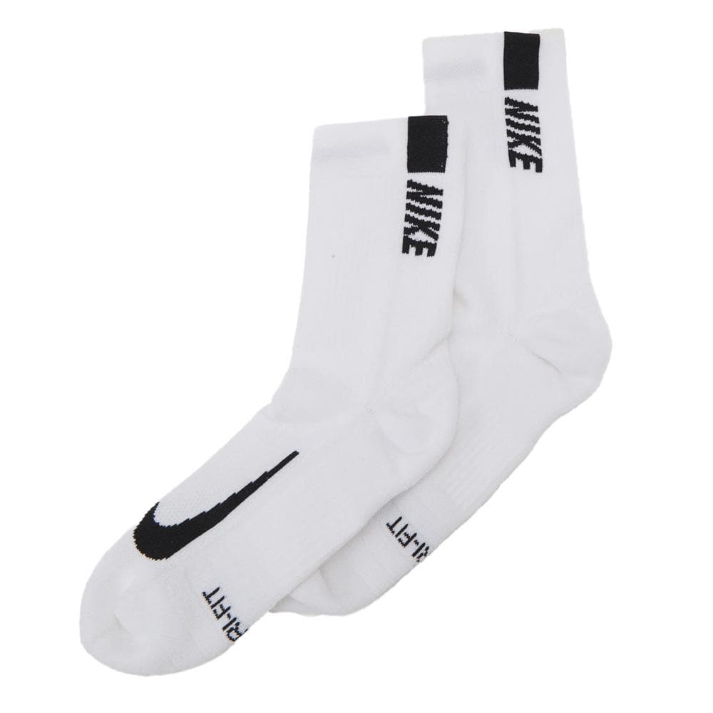 Lot de deux paires de Chaussettes Blanches/Noires Homme Nike Mltplier 1