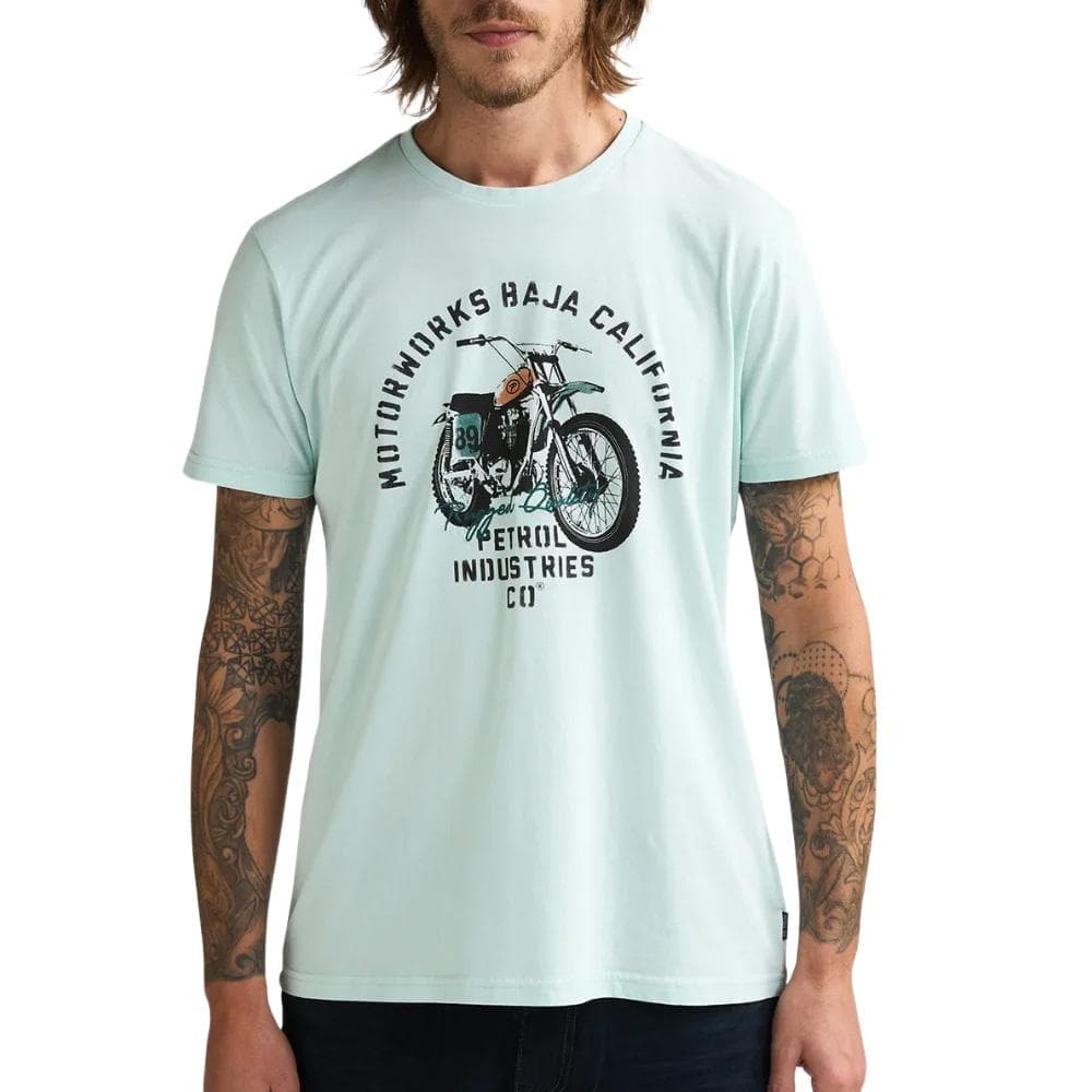 T-Shirt Vert Homme Petrol Industries Classic Print 12 1