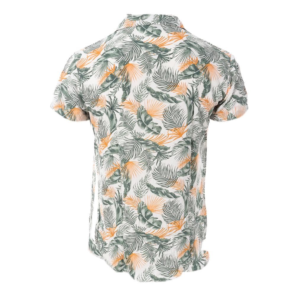 Chemise Blanche/Verte à Motifs Homme RMS26 Tropic 2