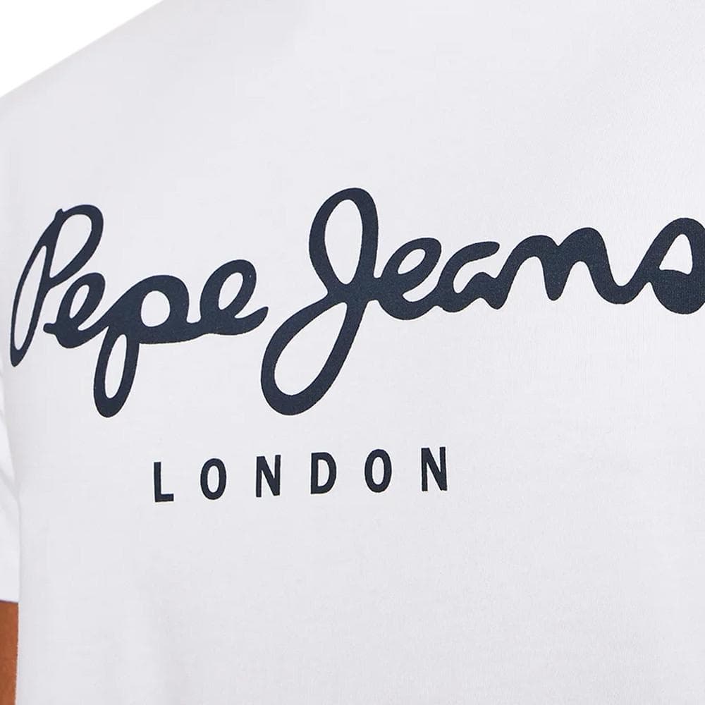 T-shirt Blanc Homme Pepe Jeans Original Stretch 3