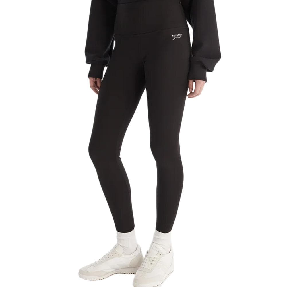 Legging Noir Femme Tommy Hilfiger Silver 1