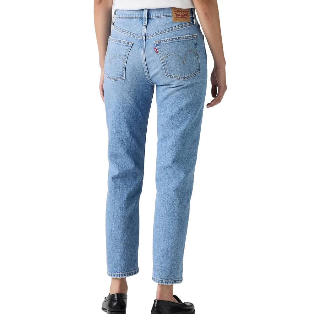 Jean 501 Bleu Clair Femme Levi's Original Cropped Indigo 2