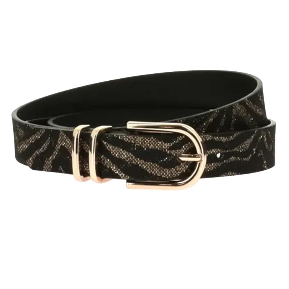 Ceinture Noir/Doré Femme Morgan 3ZEDO - Taille 1