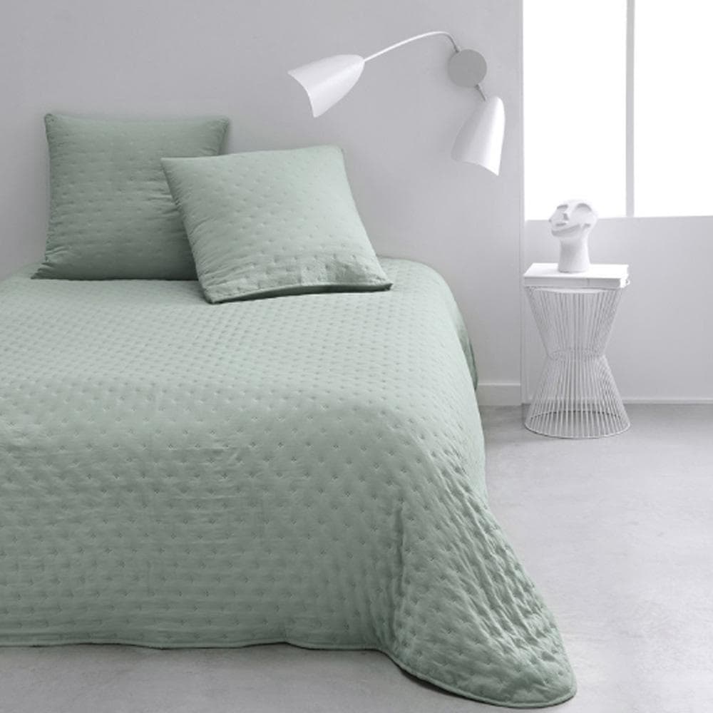 Couvre lit Vert + 2 Taies D'oreiller Today 260x240cm 1