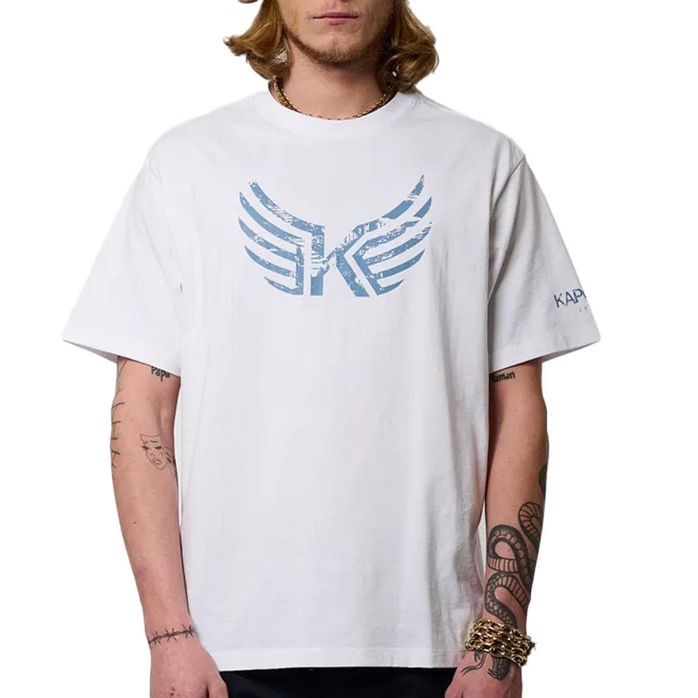 T-shirt Blanc/Bleu Homme Kaporal Jack 1