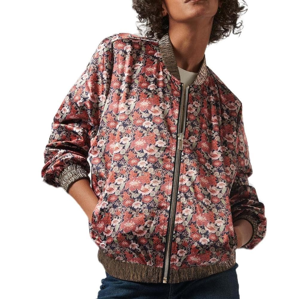 Veste Fleuris Rouge/Noir Femme Kaporal PILE 1