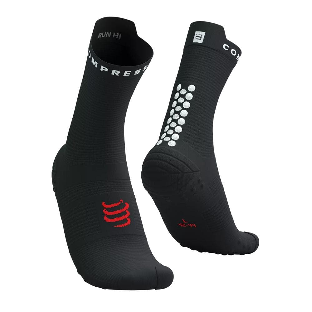 x1 Paires Chaussettes Blanc/Noir Mixte Compressport Pro Racing Socks V4.0 1
