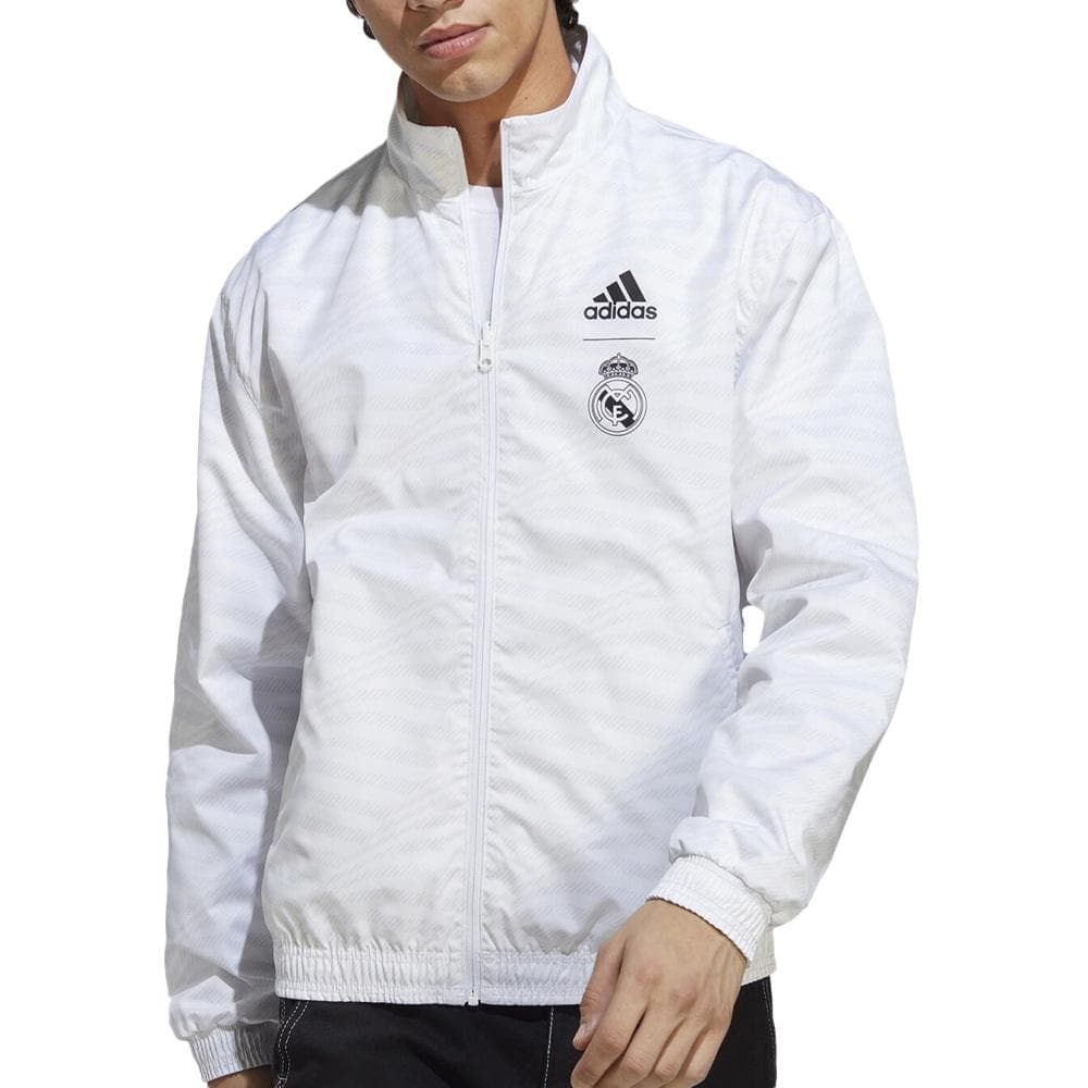 Real Madrid Veste Blanche/Noire Homme Adidas Anthem 1