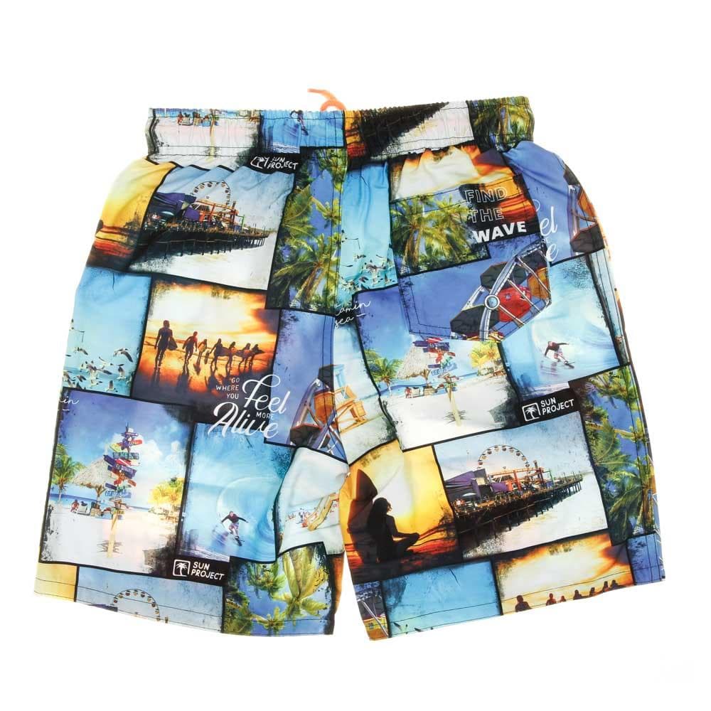 Short de bain Bleu/Orange Garçon Sun project3069 2