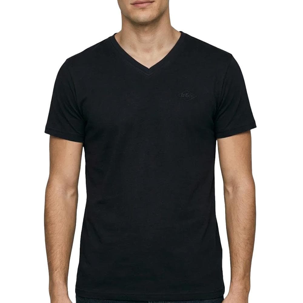 T-Shirt Noir Homme Lee Cooper GLC1986 1