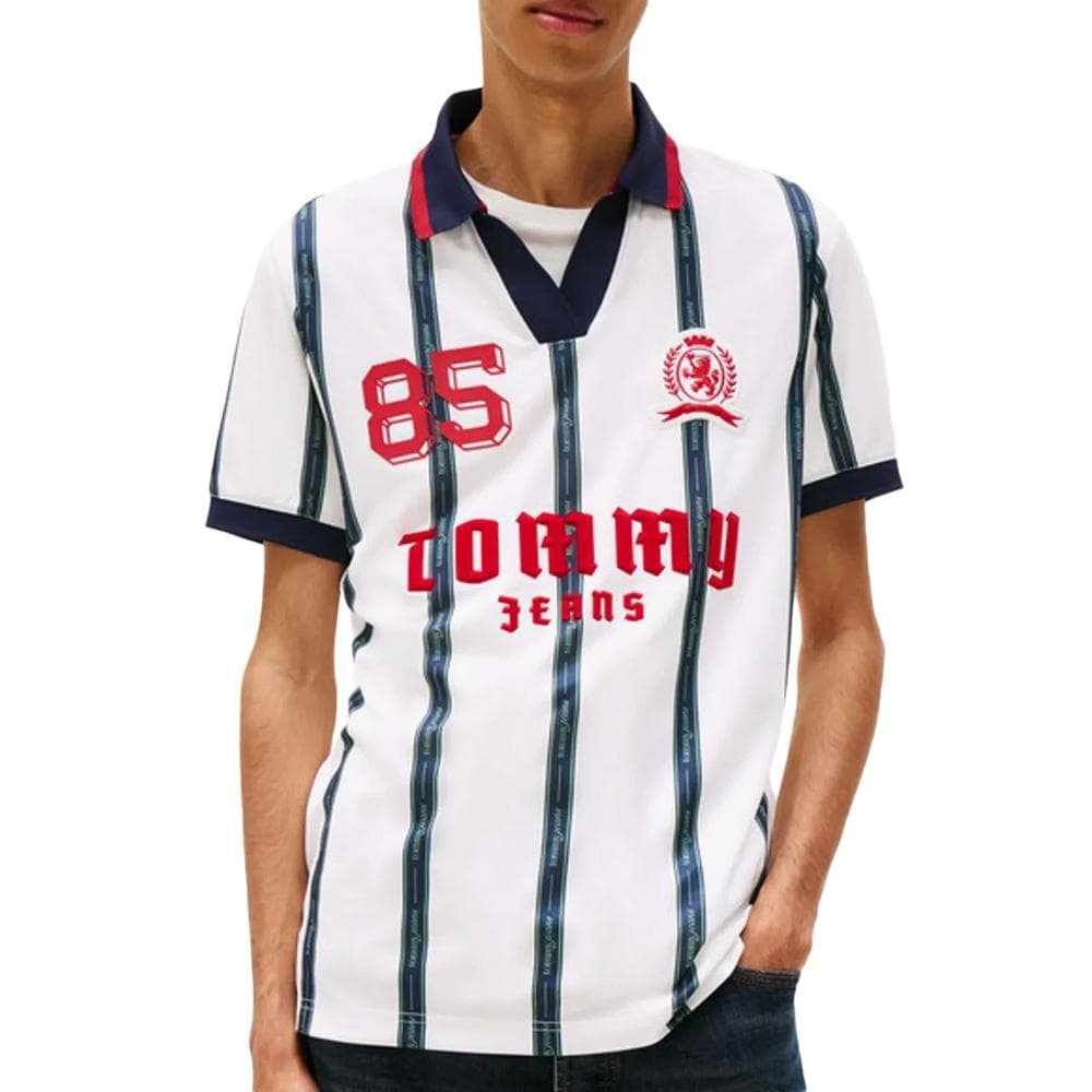 Polo Blanc/Noir/Rouge Homme Tommy Hilfiger DM0DM22073 1