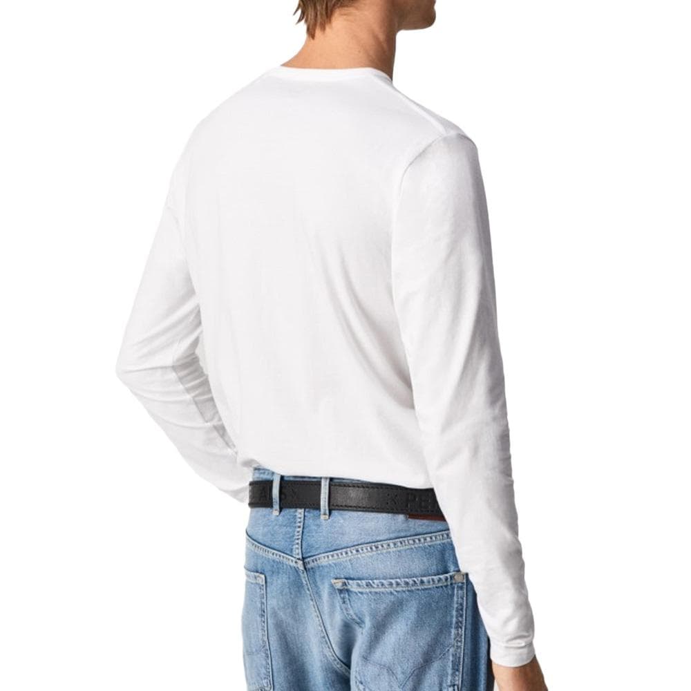 T-Shirt Manches Longues Blanc Homme Pepe jeans Original Basic 2 2