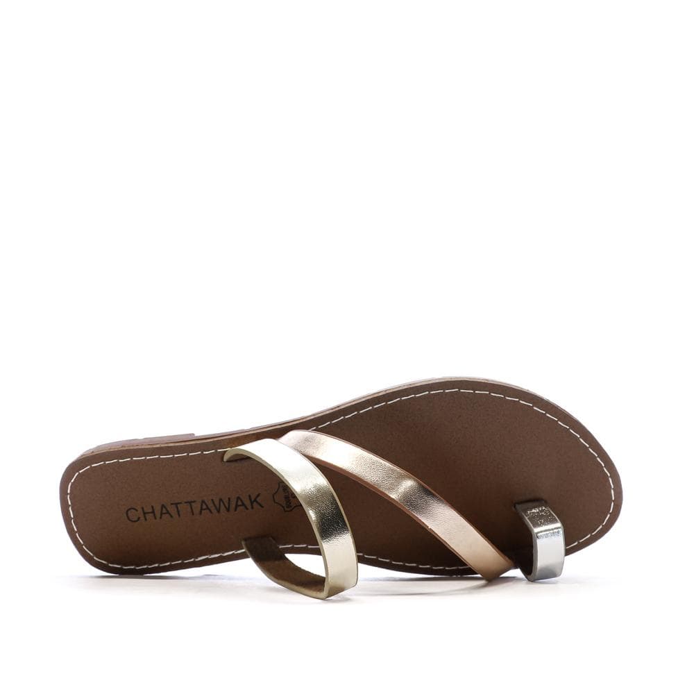 Sandales Or/Cuivre/Argent Femme Chattawak Summer Metal 4
