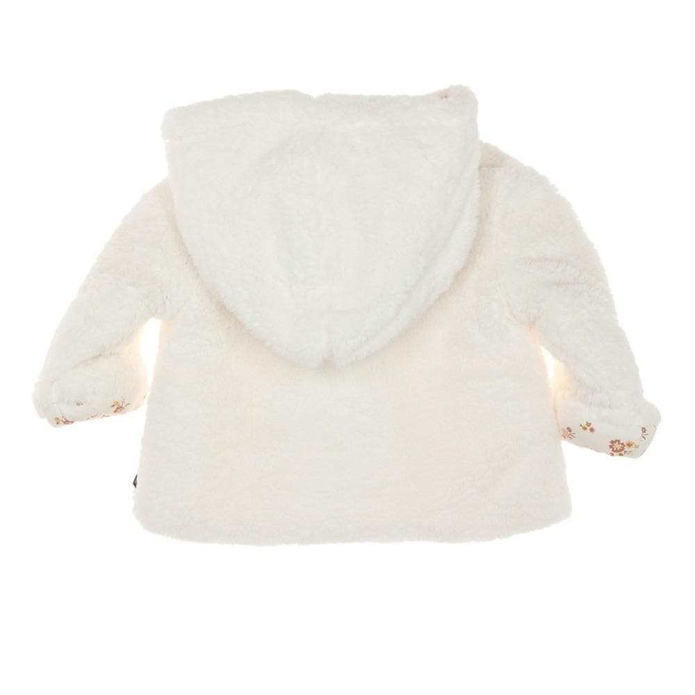 Manteau Sherpa Blanc Doux Fille EOM Xaopol 2