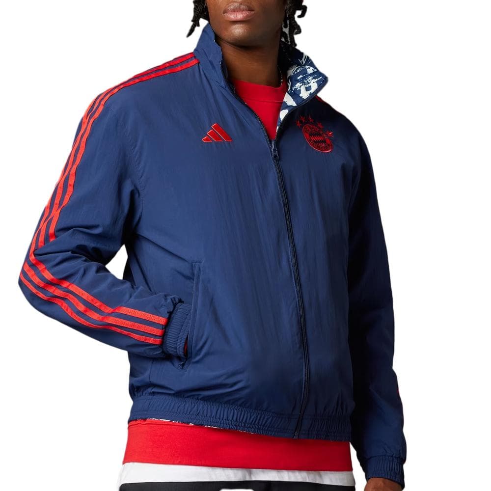 Bayern Munich Veste Réversible Marine Homme Adidas 2023 1