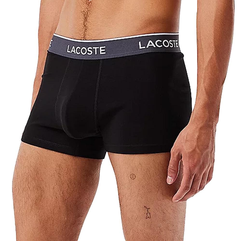 x3 Boxers Noir/Bleu Homme Lacoste 5H3401 2