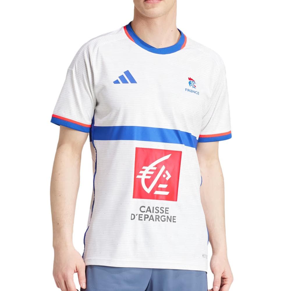 Maillot Equipe de France Handball Blanc Homme Adidas 2024 1