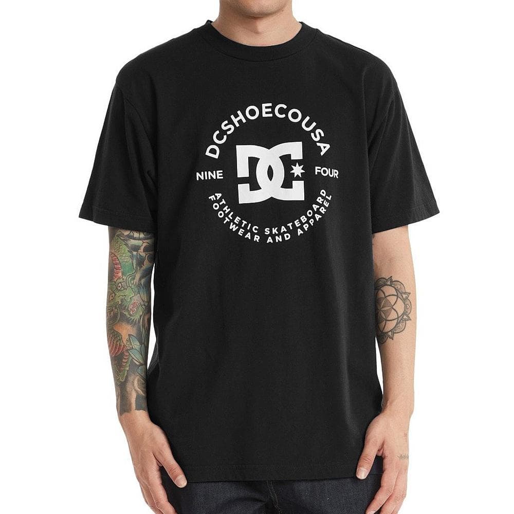 T-Shirt Noir Homme Dc shoes Pilot 1