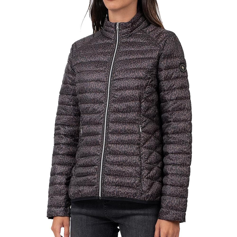 Doudoune Léopard Marron/Noir Femme Sun Valley Yorba 1