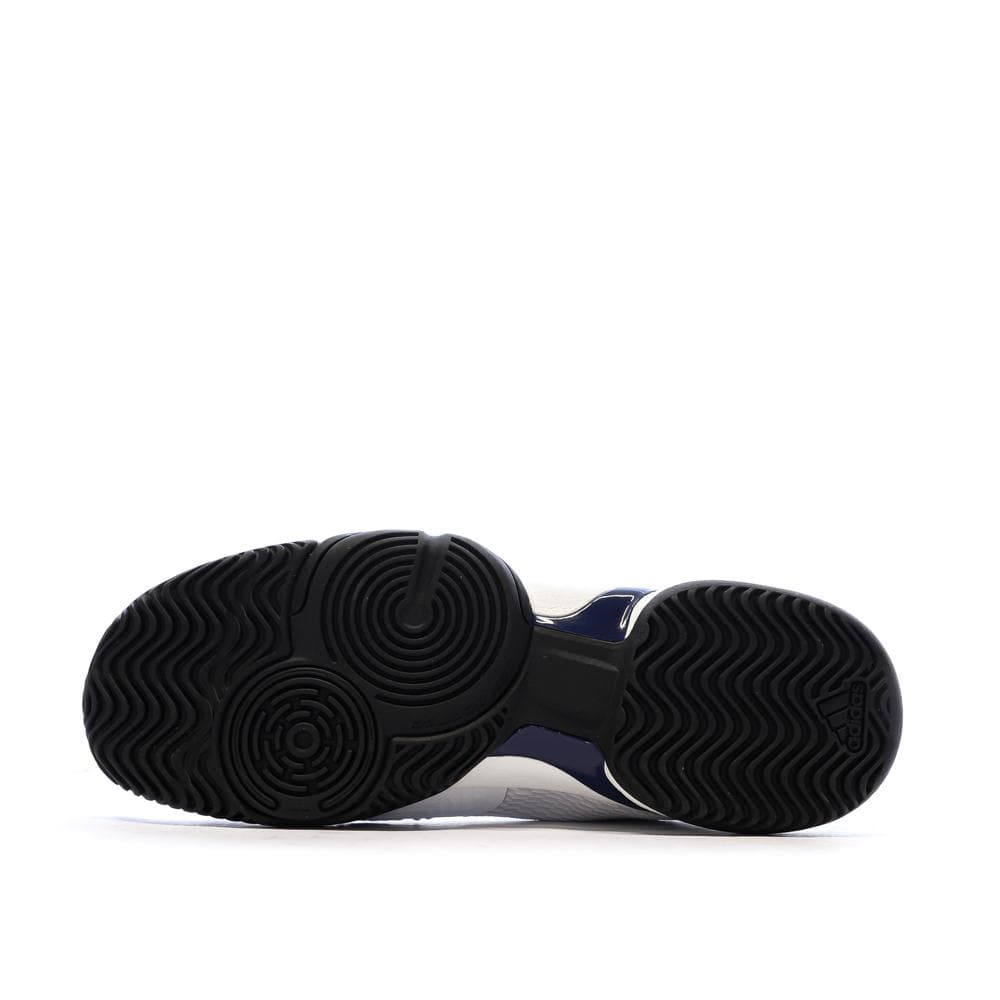 Chaussure de tennis Blanc/Marine Enfant Adidas Barricade 5