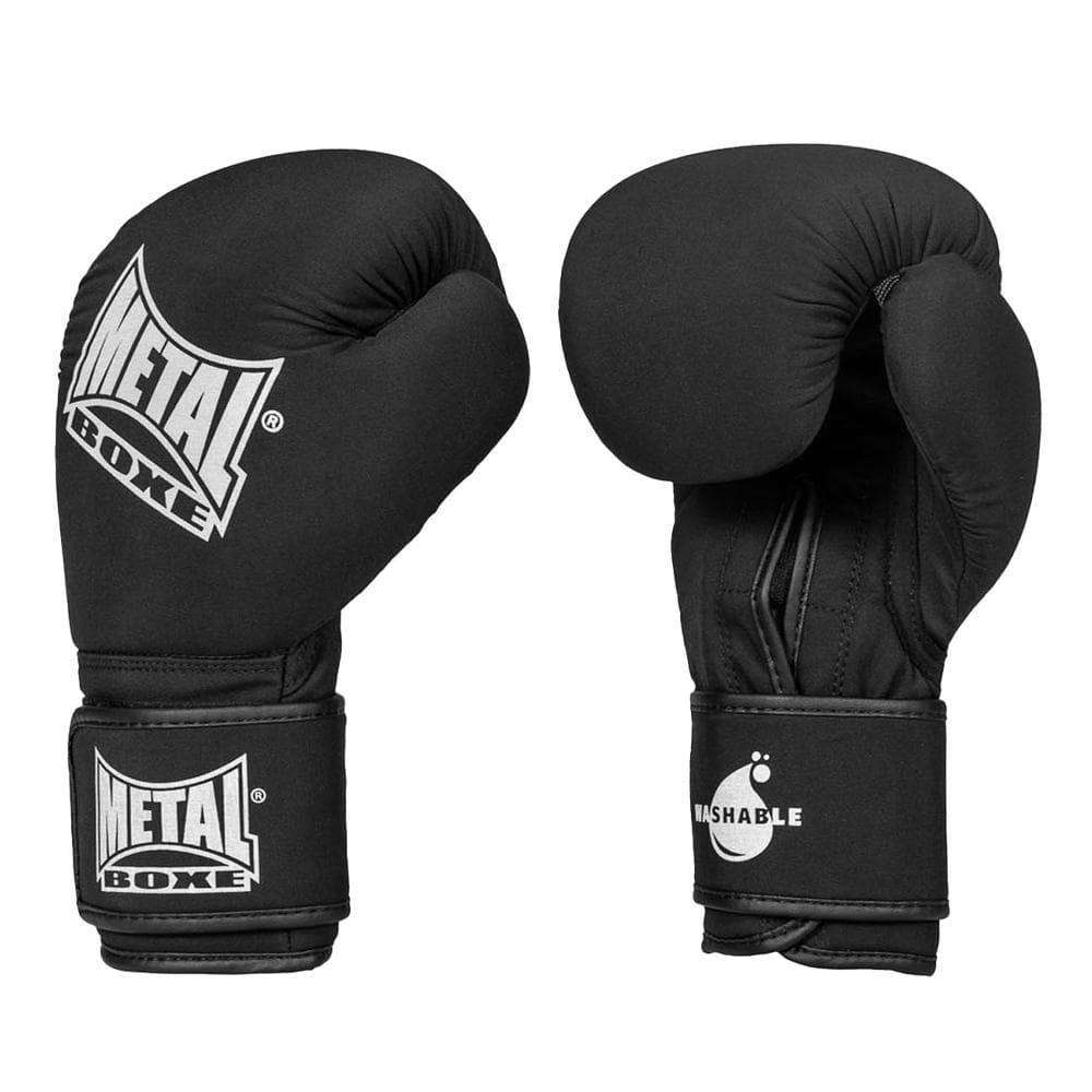 Gants de Boxe Lavable Noir Metal Boxe Mixte MBGAN 1